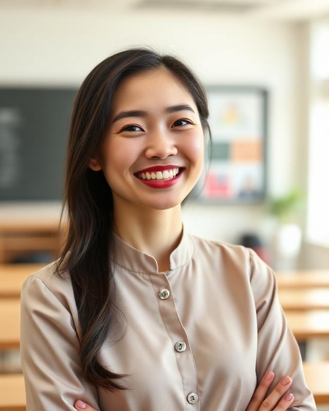 Portrait of Yin Li, Chinese teacher